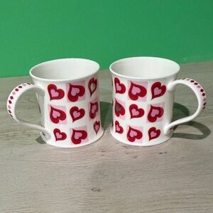 Heart Patterned Mugs by Dunoon